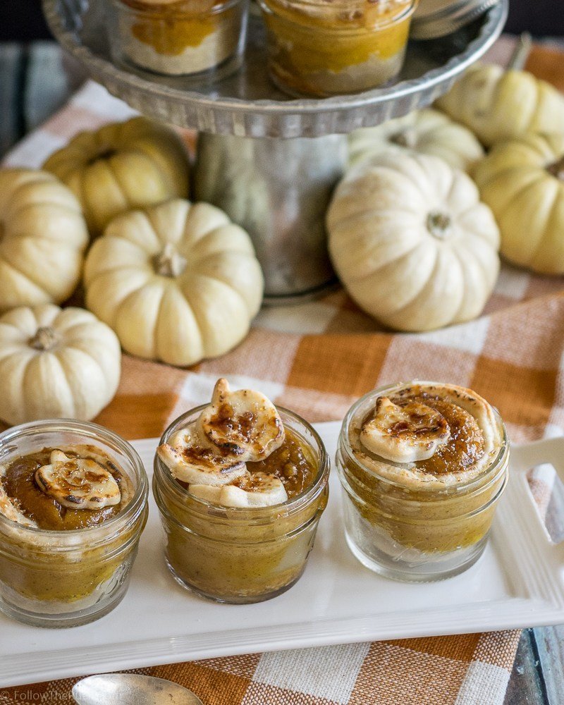 Mason Jar Pumpkin Pies Recipe | HeyFood — heyfoodapp.com