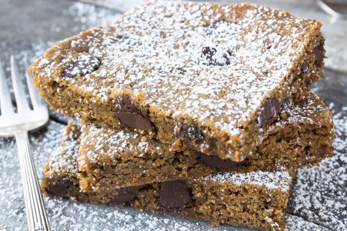 Whole Wheat Gingerbread Blondies Recipe | HeyFood — heyfoodapp.com