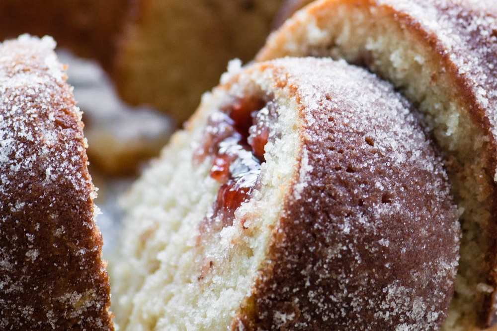 Jelly Doughnut Bundt Cake Recipe | HeyFood — heyfoodapp.com