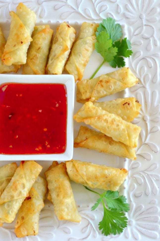  Mini Shrimp Rolls with Homemade Plum Sauce Recipe | HeyFood — heyfoodapp.com