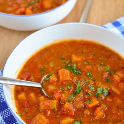 Syn Free Spicy Sweet Potato, Red Pepper And Carrot Soup Recipe | HeyFood — heyfoodapp.com
