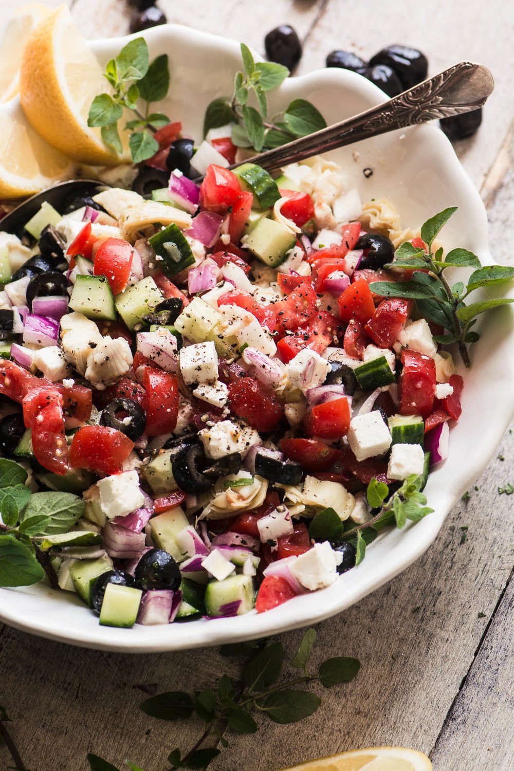 Chopped Greek Salad Recipe | HeyFood — heyfoodapp.com