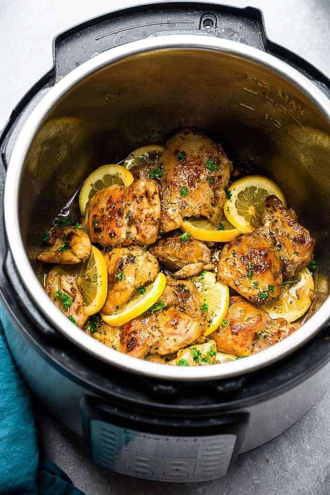 Instant Pot Lemon Garlic Chicken Recipe | HeyFood — heyfoodapp.com