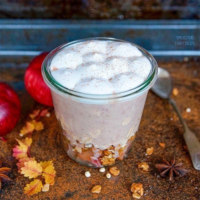 Layered Apple Pie Smoothie Dessert Recipe | HeyFood — heyfoodapp.com