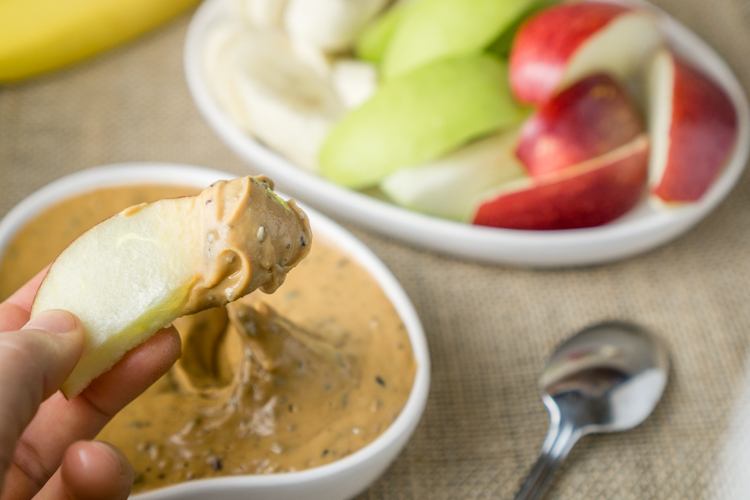 Healthy Peanut Butter Fruit Dip – 5 Minute Recipe! Recipe | HeyFood — heyfoodapp.com