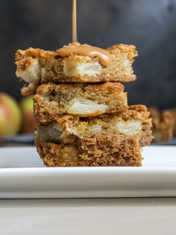 Salted Caramel Apple Bars Recipe | HeyFood — heyfoodapp.com