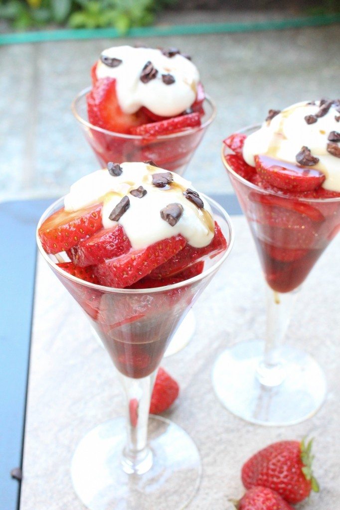 Chocolate Balsamic Strawberry Dessert Recipe | HeyFood — heyfoodapp.com