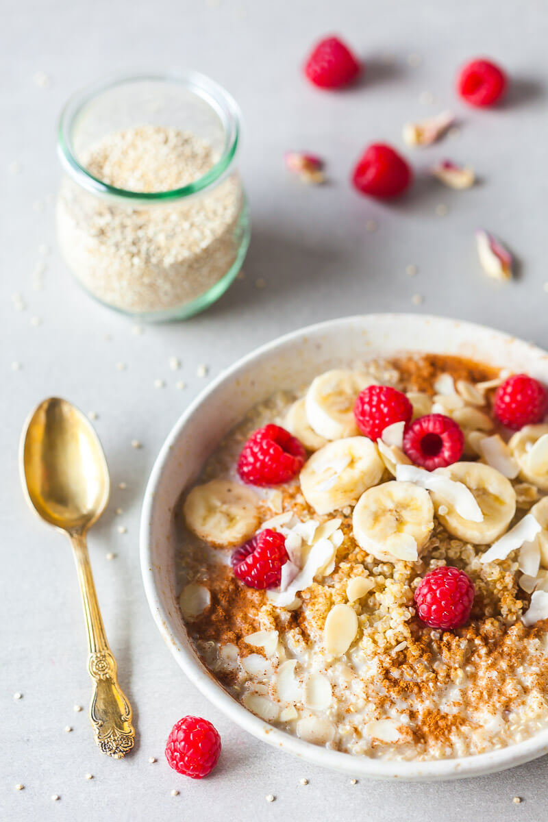 Vegan Quinoa Breakfast Bowl Recipe | HeyFood — heyfoodapp.com