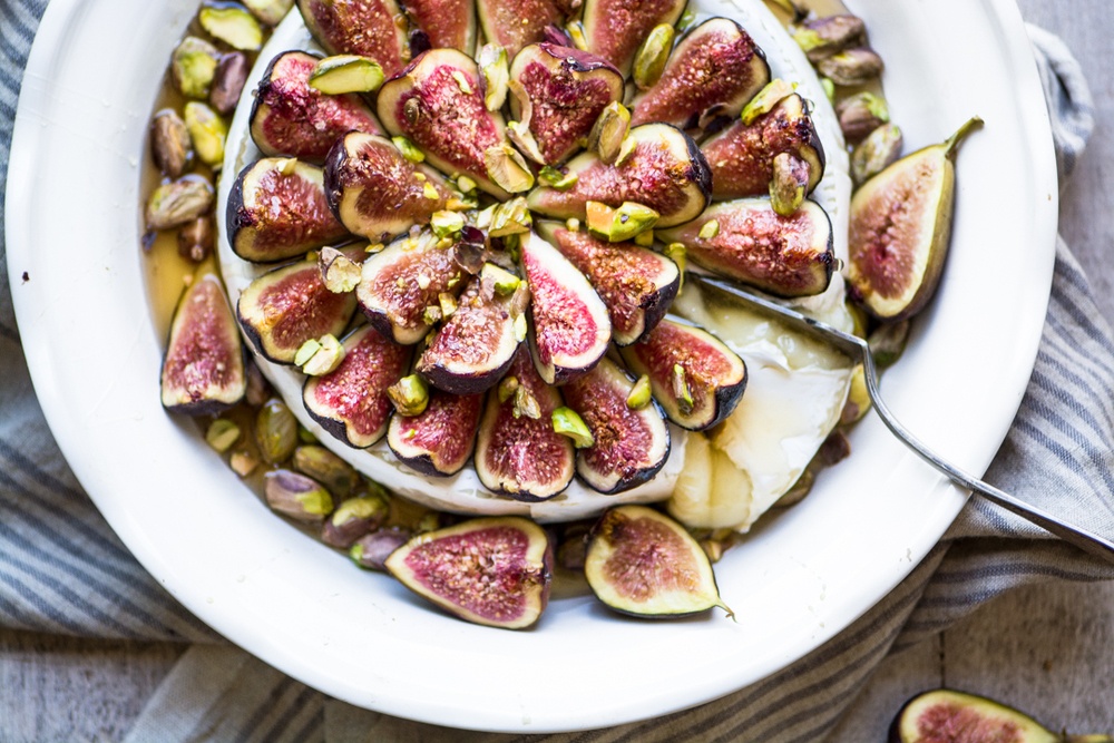 Easy Bake Brie with Figs and Honey Recipe | HeyFood — heyfoodapp.com