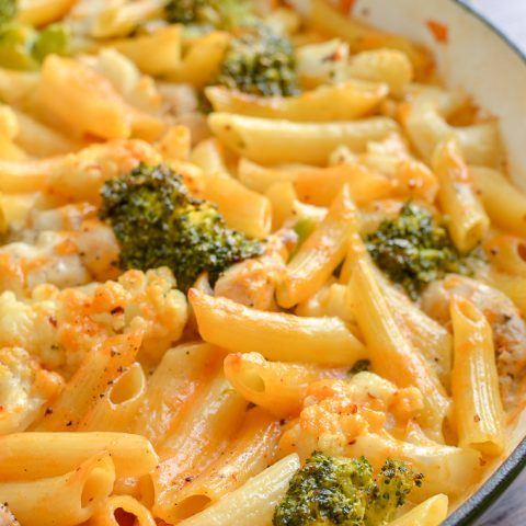 Low Syn Chicken, Broccoli And Cauliflower Pasta Bake | Slimming World Recipe | HeyFood — heyfoodapp.com