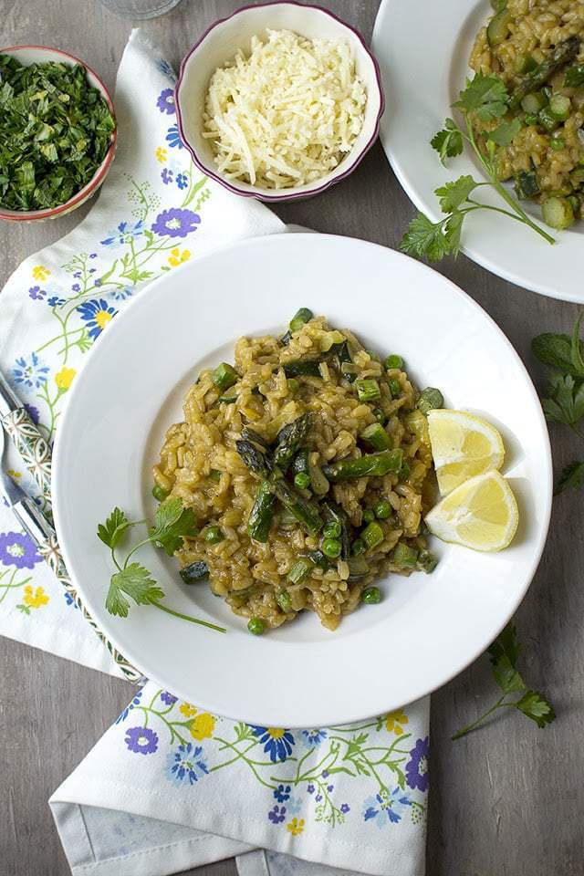 Spring Vegetable Risotto Recipe | HeyFood — heyfoodapp.com