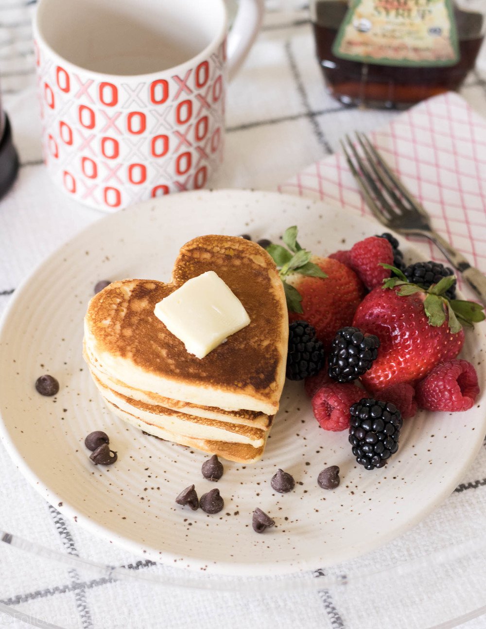 Heart-Shaped Pancakes Recipe | HeyFood — heyfoodapp.com