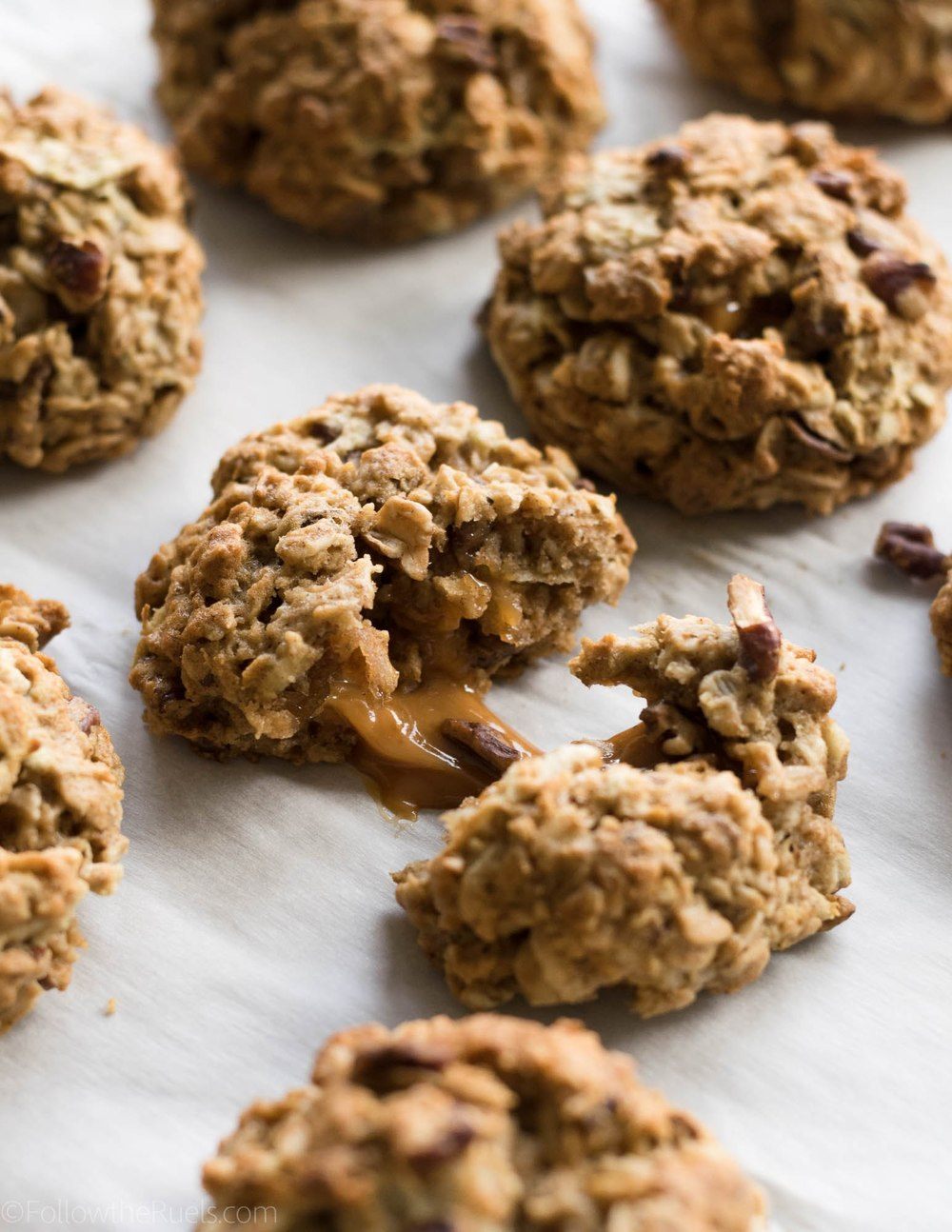 Caramel Apple Oatmeal Cookies Recipe | HeyFood — heyfoodapp.com