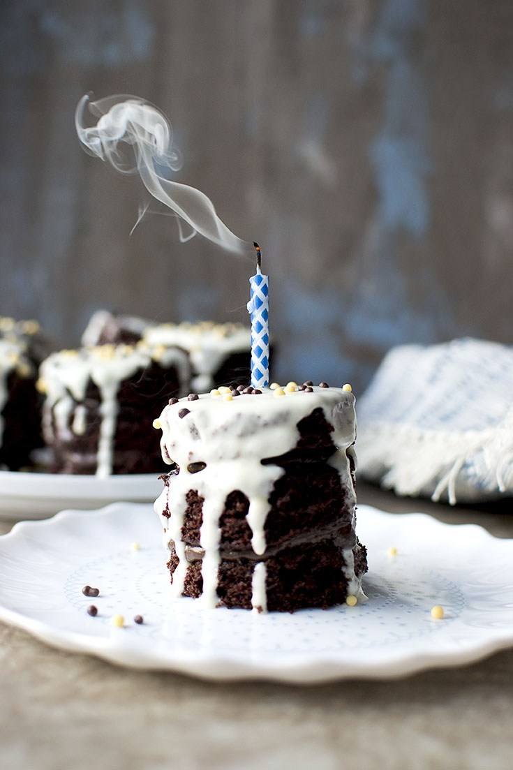 Mini Chocolate Layer Cake Recipe | HeyFood — heyfoodapp.com