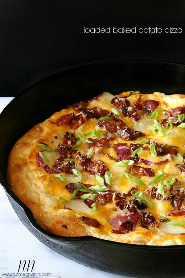 Loaded Baked Potato Pizza Recipe | HeyFood — heyfoodapp.com
