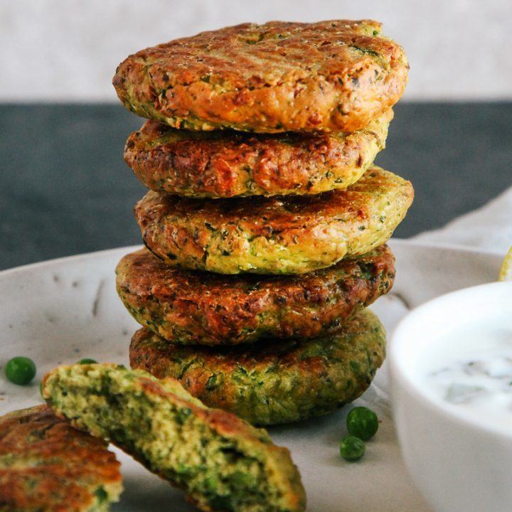 Green Pea Fritters (Vegan + GF) Recipe | HeyFood — heyfoodapp.com
