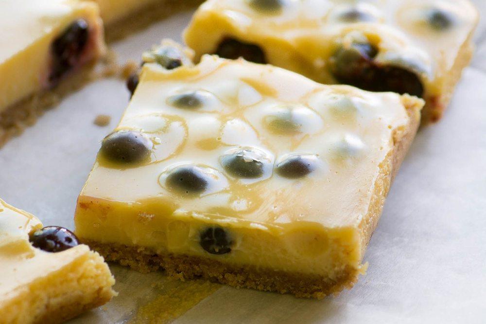 Blueberry Lemon Bars Recipe | HeyFood — heyfoodapp.com