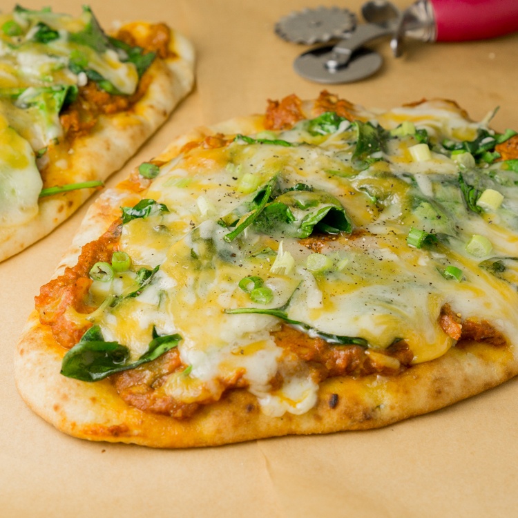 Garlic Naan Tikka Masala Pizza Recipe | HeyFood — heyfoodapp.com