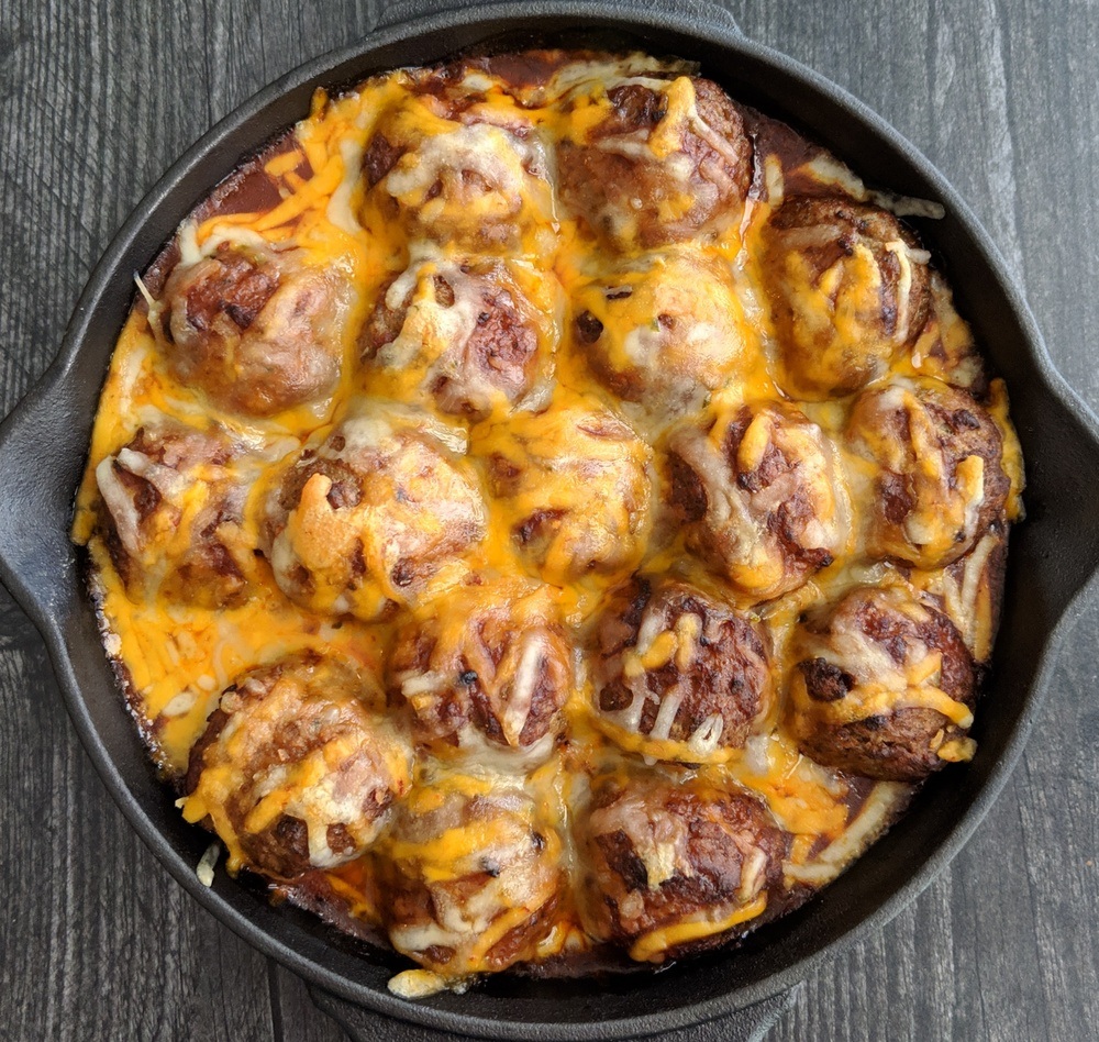 Low Carb Enchilada Meatball Bake Recipe | HeyFood — heyfoodapp.com
