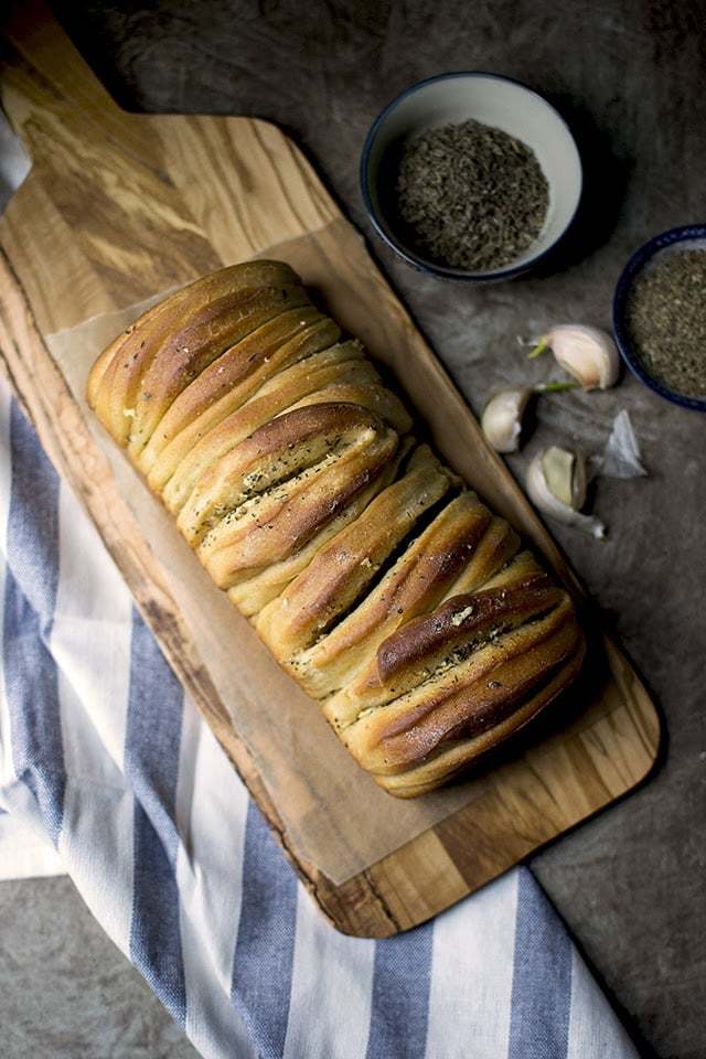 Buttery Garlic Pull apart Bread (makes ) Recipe | HeyFood — heyfoodapp.com