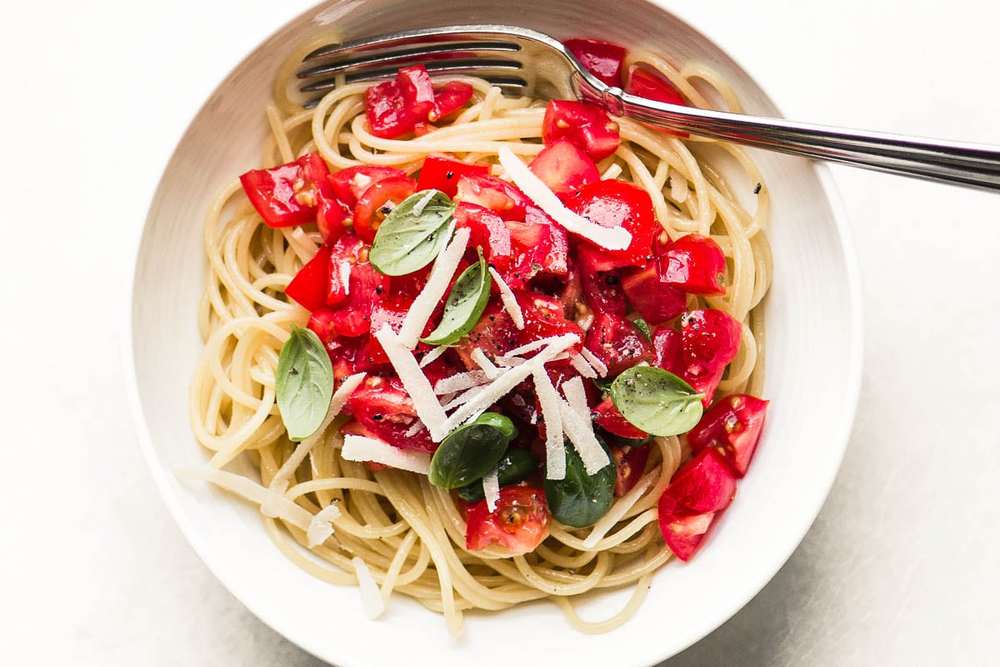 Pasta Alla Checca Recipe | HeyFood — heyfoodapp.com