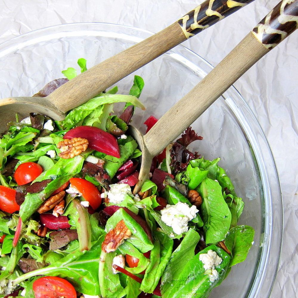 Beet and Blue Cheese Salad with Citrus Vinaigrette Dressing Recipe | HeyFood — heyfoodapp.com