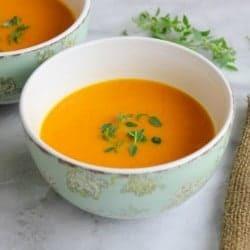 Roasted Carrot Ginger Soup Recipe | HeyFood — heyfoodapp.com