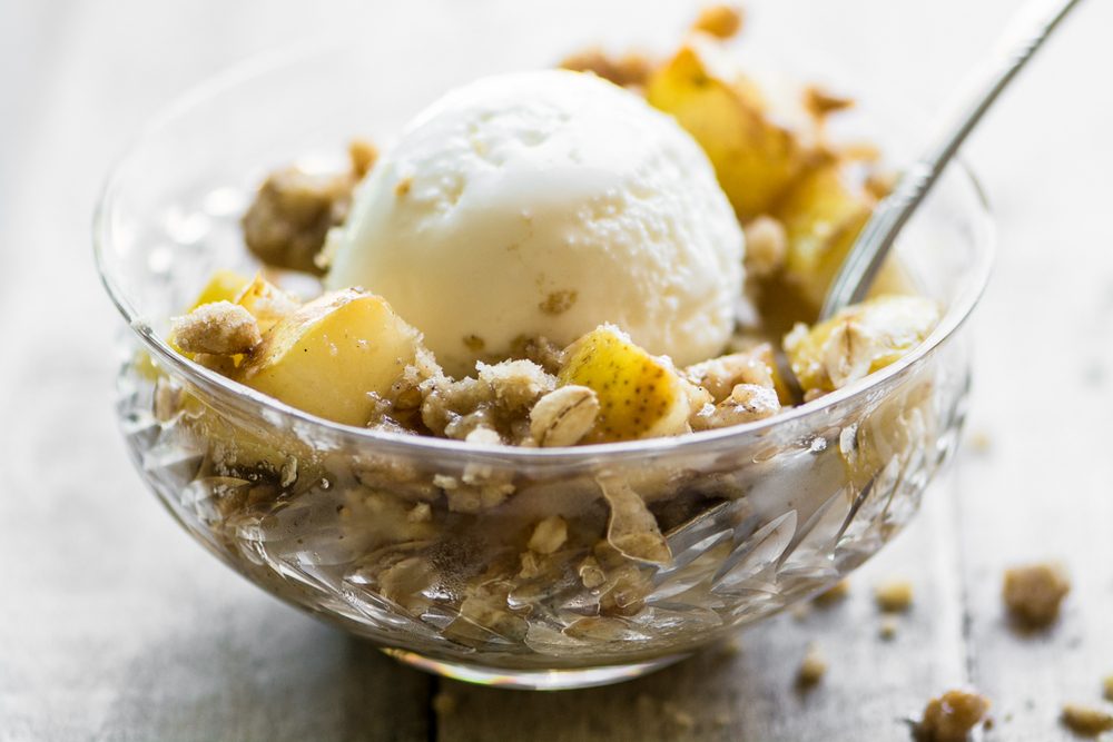 My Favorite Easy Pear Crisp (gluten-free and regular recipes) Recipe | HeyFood — heyfoodapp.com