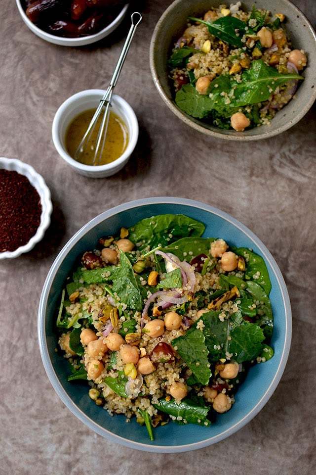 Quinoa Salad with Pistachios & Dates Recipe | HeyFood — heyfoodapp.com