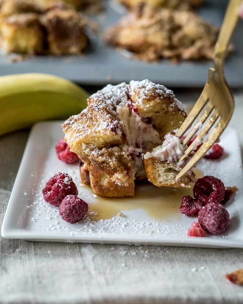 Stuffed French Toast Muffins with Raspberries Recipe | HeyFood — heyfoodapp.com