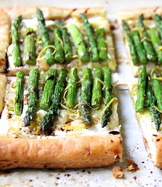 Asparagus, Spring Onion and Fontina Tart Recipe | HeyFood — heyfoodapp.com