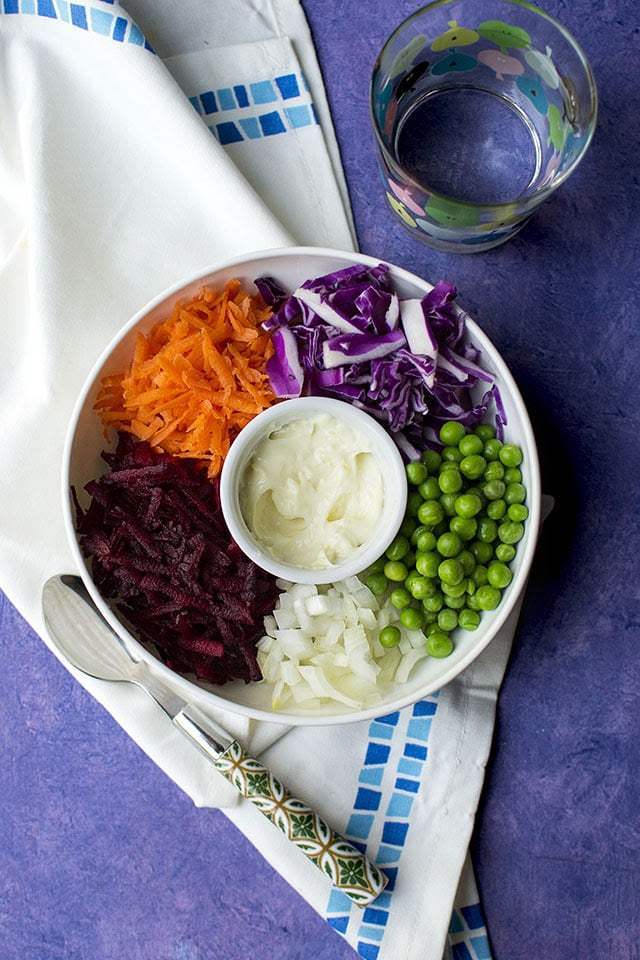 Russian Grated Beet Salad Recipe | HeyFood — heyfoodapp.com