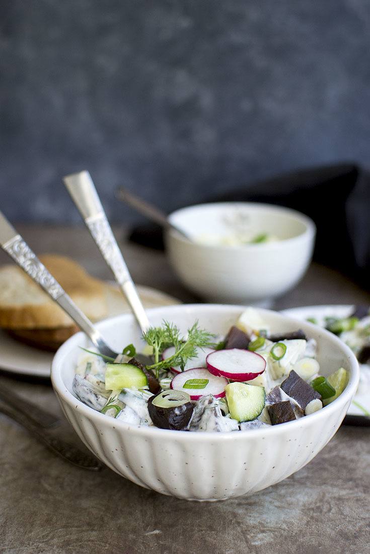 Scandinavian Beet Potato Salad Recipe | HeyFood — heyfoodapp.com
