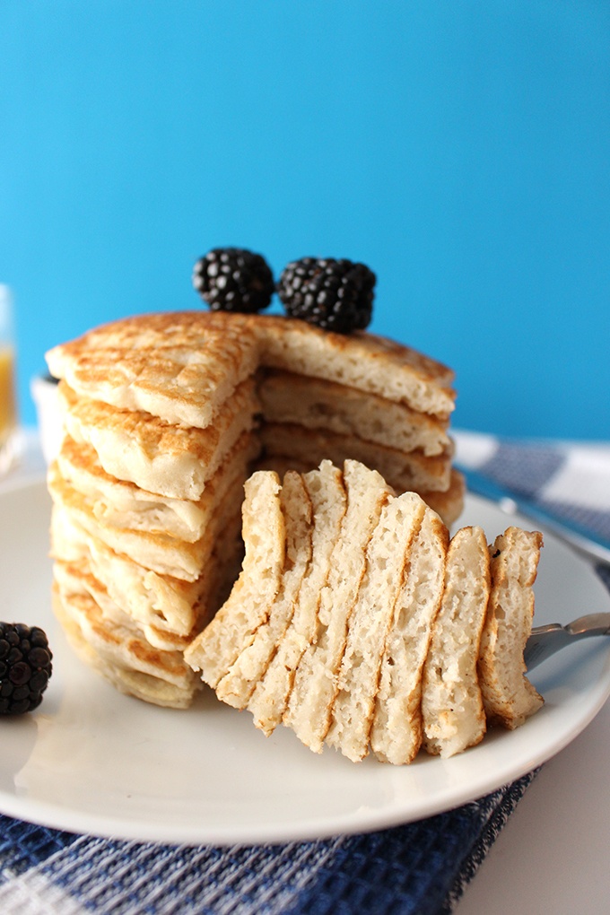 Best Ever Fluffy Vegan Pancakes Recipe | HeyFood — heyfoodapp.com