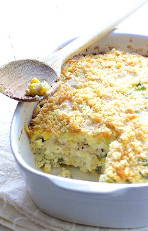 Layered Zucchini Corn Casserole Recipe | HeyFood — heyfoodapp.com