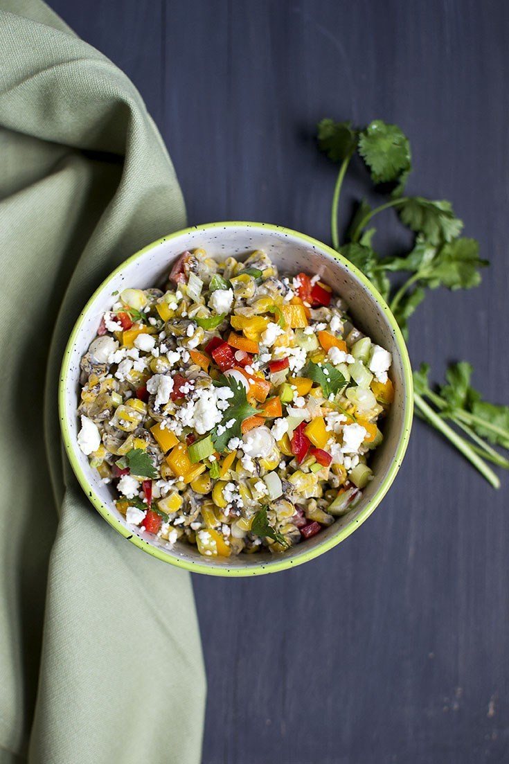 Mexican Grilled Corn Salad Recipe Recipe | HeyFood — heyfoodapp.com