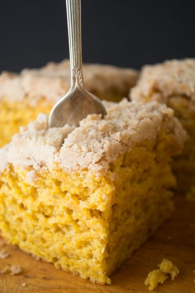 Pumpkin Crumb Cake Recipe | HeyFood — heyfoodapp.com