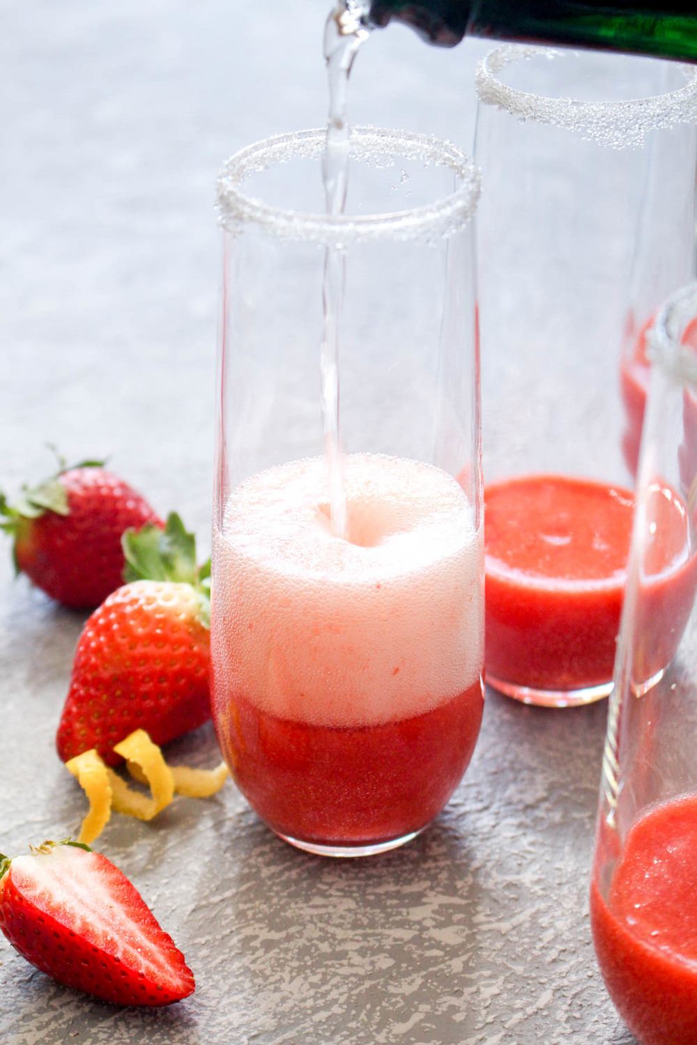 Strawberry French 75 Recipe | HeyFood — heyfoodapp.com