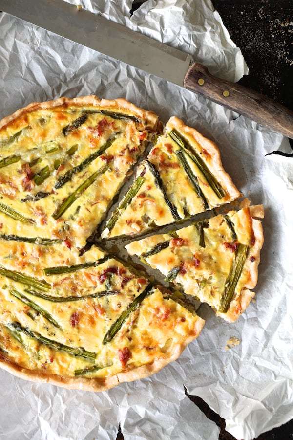 Asparagus Prosciutto and Fontina Tortino Recipe | HeyFood — heyfoodapp.com