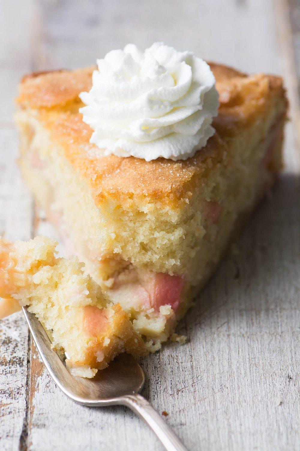 Peaches and Cream Breakfast Cake Recipe | HeyFood — heyfoodapp.com