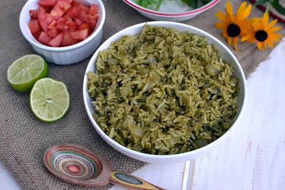 Mexican Green Rice (Arroz Verde) Recipe | HeyFood — heyfoodapp.com
