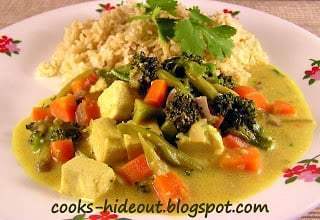 Mixed Vegetables in Thai Yellow Curry Sauce Recipe | HeyFood — heyfoodapp.com