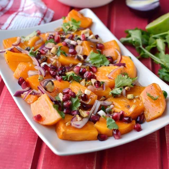 Persimmon and Nuts Salad Recipe | HeyFood — heyfoodapp.com