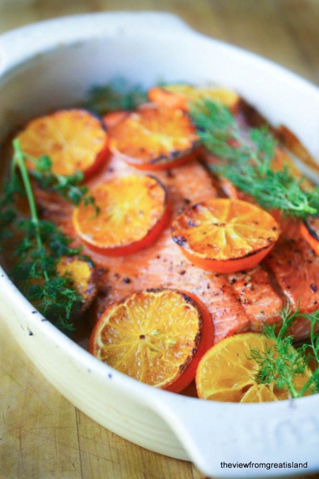 Vodka and Clementine  Glazed Salmon Recipe | HeyFood — heyfoodapp.com