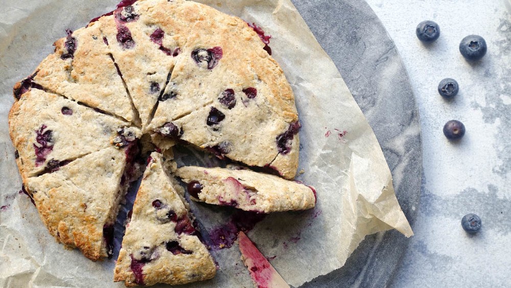 Blueberry + Yoghurt Sugar Free Scones Recipe | HeyFood — heyfoodapp.com