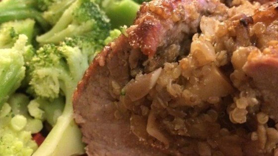 Quinoa Stuffed Pork Tenderloin Recipe | HeyFood — heyfoodapp.com