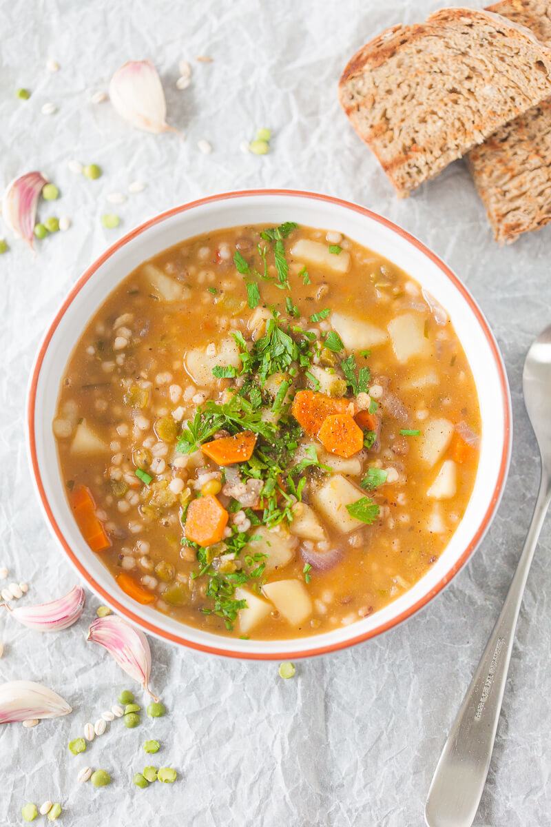 Vegan Barley and Lentil Soup Recipe | HeyFood — heyfoodapp.com