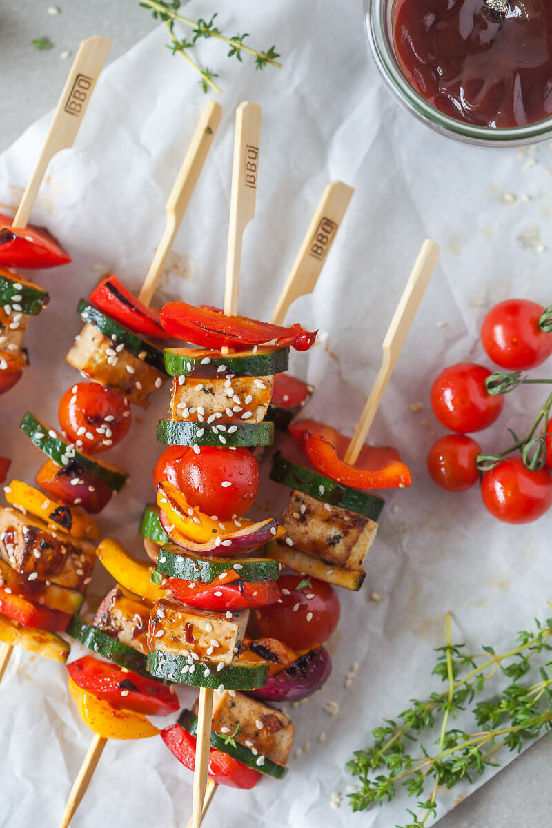 Vegan Grilled Tofu Skewers  Recipe | HeyFood — heyfoodapp.com