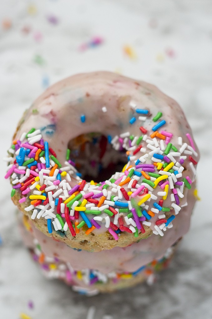 Vegan Funfetti Donuts Recipe | HeyFood — heyfoodapp.com