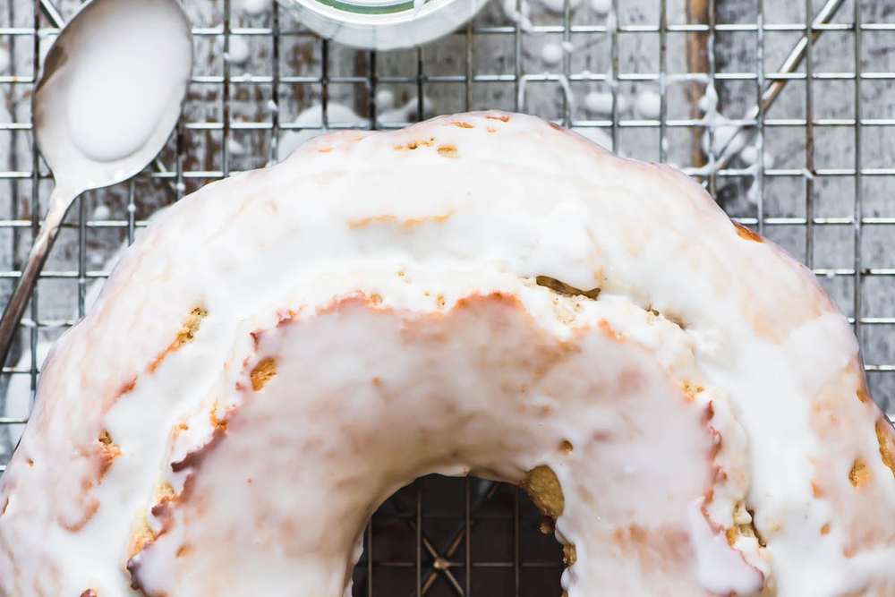 Glazed Old Fashioned Buttermilk Doughnut Bundt Cake Recipe | HeyFood — heyfoodapp.com